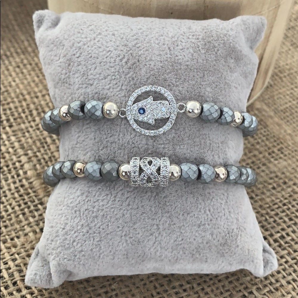 Silver Protection Bracelet Set - Picture 5 of 8